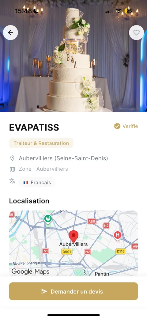 Central Events — vitrine prestataire